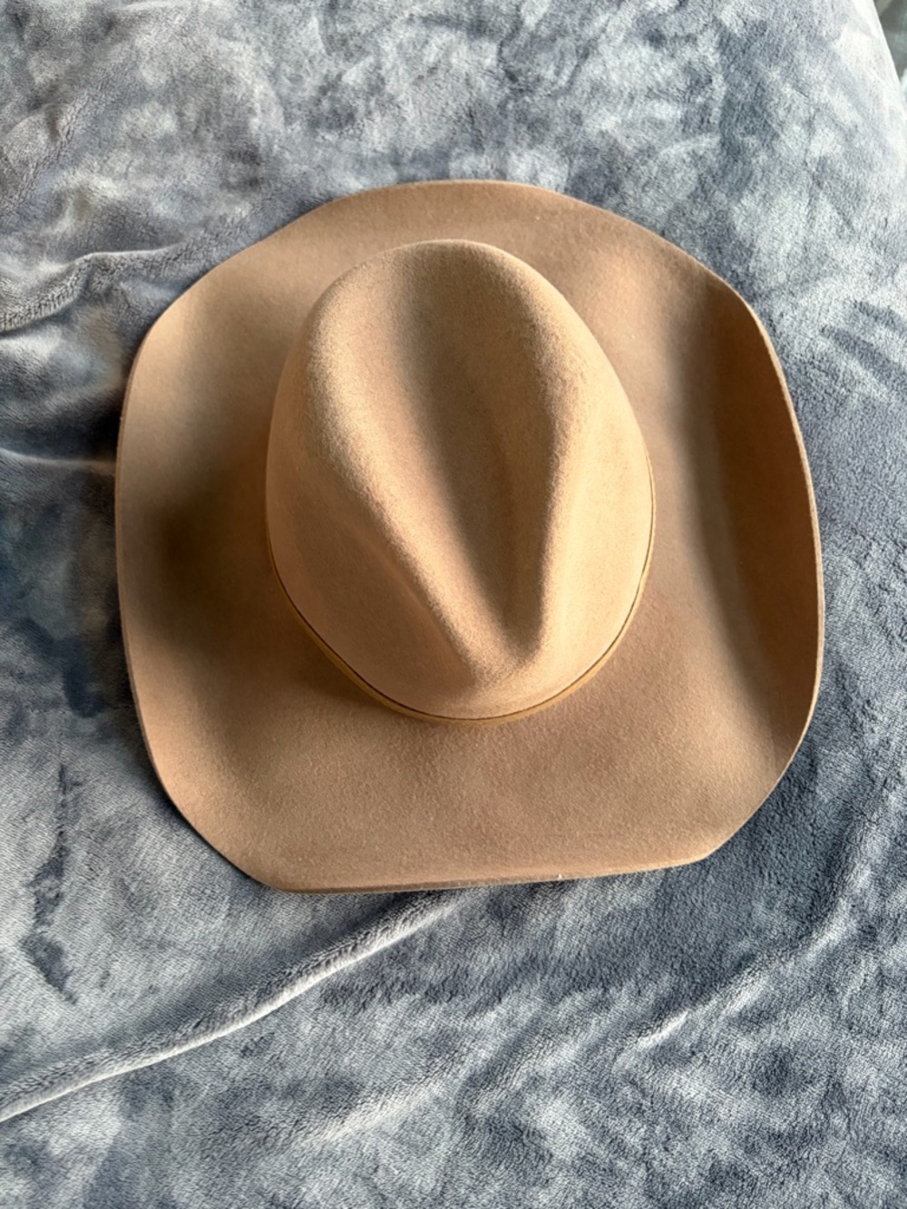 Sole Society Tan Wide-Brim Fedora Hat